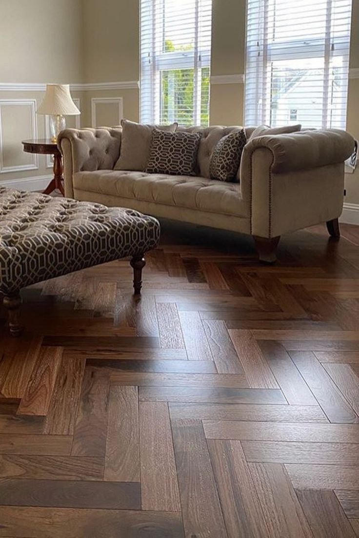 Calm, design-led flooring showroom interior